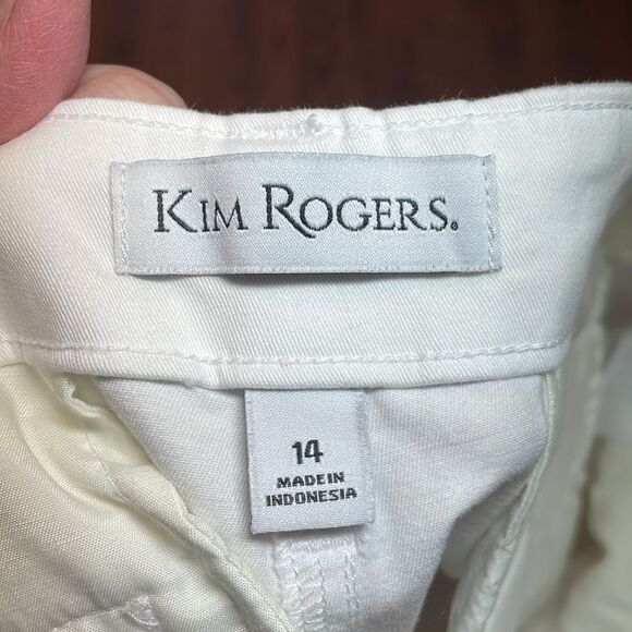 Km Rogers White shorts, midi, stretch, 14 - Picture 4 of 6
